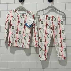 Cooper Pearl Jolly Kids Pajamas Set - Red and Green